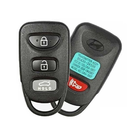 Oem REF:  2011-2016 Hyundai Elantra / 4-Button Keyless Entry Remote / PN: 95430-3X501 / OSLOKA-360T RO-HYU009